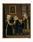 Nuns dressing a sick man by Antoine Jean Bail