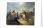 Transporting wounded soldiers during the Napoleonic wars by French School