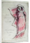 Design for a poster advertising 'Les Troyens' composed by Hector Berlioz for a performance at the Opera de Paris in 1921 by Rene Piot