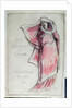 Design for a poster advertising 'Les Troyens' composed by Hector Berlioz for a performance at the Opera de Paris in 1921 by Rene Piot