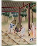 Working in a Traditional Forge by School Chinese