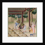 Working in a Traditional Forge by School Chinese