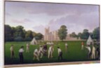 Cricket at Canford Manor, 1855 by English School