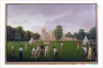 Cricket at Canford Manor, 1855 by English School