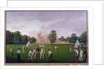Cricket at Canford Manor, 1855 by English School