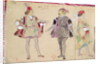 Costume designs for Octave and Coelio for 'Les Caprices de Marianne' by Alfred de Musset by Eugene Giraud