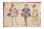 Costume designs for Octave and Coelio for 'Les Caprices de Marianne' by Alfred de Musset by Eugene Giraud