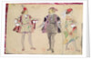 Costume designs for Octave and Coelio for 'Les Caprices de Marianne' by Alfred de Musset by Eugene Giraud