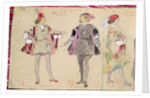 Costume designs for Octave and Coelio for 'Les Caprices de Marianne' by Alfred de Musset by Eugene Giraud