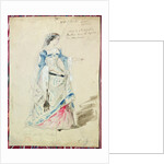 Costume design for Mlle Madeleine Brohant for the role of Marianne in 'Les Caprices de Marianne' by Alfred de Musset 1851 by Eugene Giraud