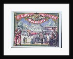Poster advertising the 'Grand Cirque Menagerie Darius', 1924 by French School