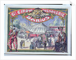 Poster advertising the 'Grand Cirque Menagerie Darius', 1924 by French School