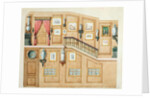Staircase at rue Fortunee, house bought by Balzac in 1847, 1851 by M. Santi