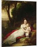 Hortense Eugenie de Beauharnais, Queen of Holland, with her son Charles Louis Napoleon Bonaparte, the future Napoleon III by Baron Antoine Jean Gros