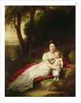 Hortense Eugenie de Beauharnais, Queen of Holland, with her son Charles Louis Napoleon Bonaparte, the future Napoleon III by Baron Antoine Jean Gros