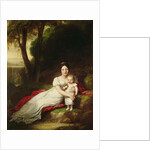 Hortense Eugenie de Beauharnais, Queen of Holland, with her son Charles Louis Napoleon Bonaparte, the future Napoleon III by Baron Antoine Jean Gros