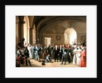Tsar Alexander I visiting the Paris Hotel de La Monnaie on 25th May 1814, 1844 by Edouard Pingret