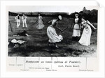 Guy de Maupassant Playing Tennis by Louis Edouard Paul Fournier