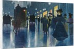 Munich Street at Night by Karl Vetter