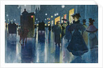 Munich Street at Night by Karl Vetter