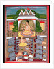 Animal sacrifice in honour of a deity by Indian School