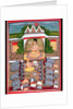 Animal sacrifice in honour of a deity by Indian School