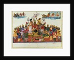Indra, king of the gods, being anointed with soma by Indian School