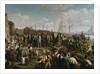 Laying the telegraph cable between Cologne and Berlin at the end of the 19th century by German School