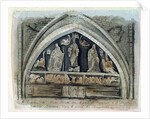 Tomb of Nicolas Flamel at the Cimetiere des Innocents by French School