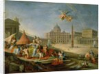 Piazza San Pietro, Rome with an allegory of the Triumph of the Papacy, 1757 by Giovanni Paolo Pannini or Panini