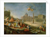 Piazza San Pietro, Rome with an allegory of the Triumph of the Papacy, 1757 by Giovanni Paolo Pannini or Panini