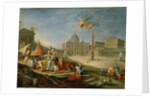 Piazza San Pietro, Rome with an allegory of the Triumph of the Papacy, 1757 by Giovanni Paolo Pannini or Panini