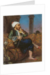 An Egyptian Man Smoking a Hookah by Louis Leopold Boilly