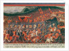 Battle of Kronenberg, Germany in c.1388 by German School