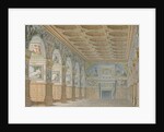 Ms 1014 The ballroom at Fontainebleau, plate from an album by Charles Percier