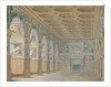 Ms 1014 The ballroom at Fontainebleau, plate from an album by Charles Percier