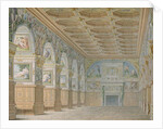 Ms 1014 The ballroom at Fontainebleau, plate from an album by Charles Percier
