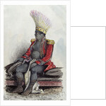 King Temoana on the island of Nuka-Hiva dressed in the uniform of a French colonel, c.1841-48 by Maximilien Radiguet