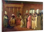 Audience of Charles Gravier, Comte de Vergennes, with the Sultan Osman III in Constantinople, 1755 by Antoine Favray