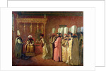 Audience of Charles Gravier, Comte de Vergennes, with the Sultan Osman III in Constantinople, 1755 by Antoine Favray