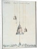 Cross-sectional drawing of a diving bell, 1785 by French School
