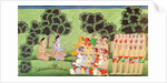 Lakshmana Consulting the Heads of the Monkey Armies by Indian School