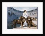 St. Blandina in the arena with lions by French School