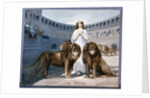 St. Blandina in the arena with lions by French School