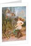 Deep Sea Diver with a Mermaid and a Shark by French School