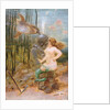 Deep Sea Diver with a Mermaid and a Shark by French School