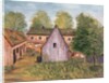 Farm and Farmyard in France, late 19th century (w/c on paper0 by French School