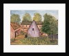 Farm and Farmyard in France, late 19th century (w/c on paper0 by French School