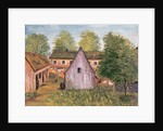 Farm and Farmyard in France, late 19th century (w/c on paper0 by French School