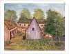 Farm and Farmyard in France, late 19th century (w/c on paper0 by French School